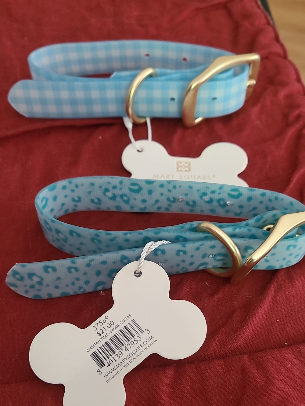 Pet Light Blue Patterned Collars